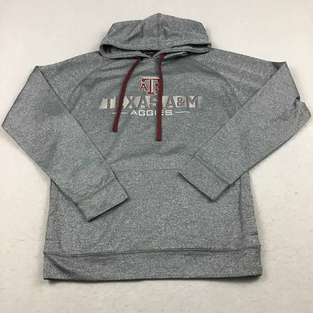 Texas A&M Aggies Hoodie Men Small Gray Champion Football Pullover NCAA S